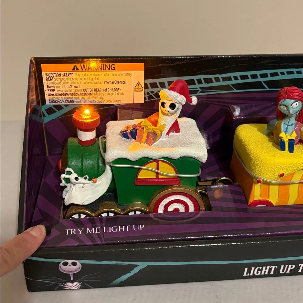 The Nightmare Before Christmas Light-Up Sandy Claws Train New Tim Burtons Disney